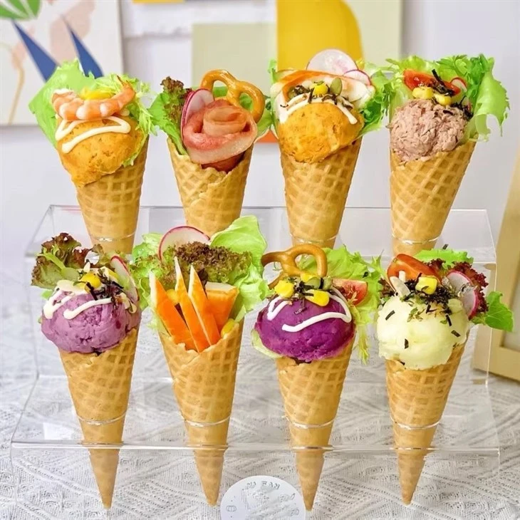Ice Cream Cone Premix Powder Egg Roll Mix Wafer Cup Premix For Dessert And Bakery Use manufacturers